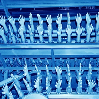 Zx Fornitori Macchine per la produzione di guanti di lavoro Dotting JB SDB Formazione in muffe di lattice Potenza tecnica Vendite aeree Video Impianto di supporto per computer
