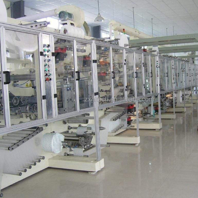 Linea di produzione ad alta velocità per la produzione di dispositivi antiumidità urinaria ad alta efficienza