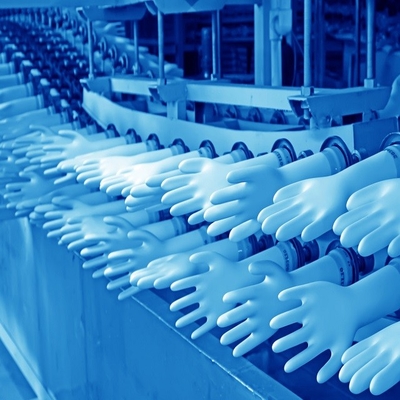 La fabbricazione del guanto della mano lavora i guanti a macchina ad alta velocità del lattice che fabbricano la macchina