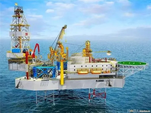 Il rimorchio dell'attrezzatura di ricerca di idrocarburi del mare profondo dello SpA ha montato