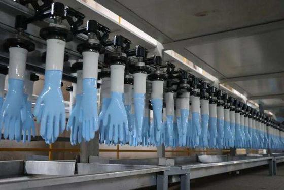 Linea di produzione di guanti chirurgici in lattice