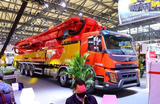 Pistole di costruzione di calcestruzzo pompa camion meccanico