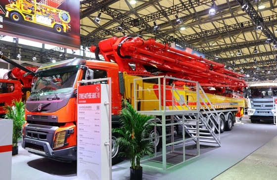 Pistole di costruzione di calcestruzzo pompa camion meccanico